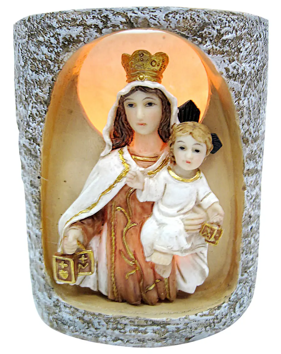 Our Lady of Mount Carmel Candle Holder - Image 2