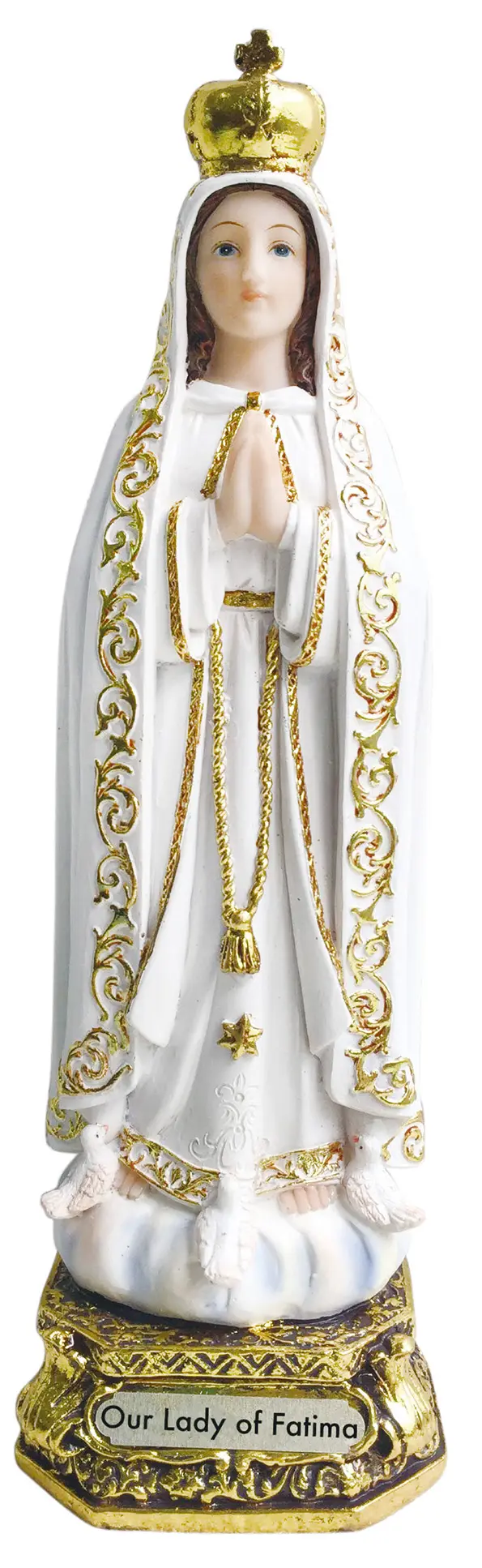 LG1146 Our Lady of Fatima Statue Holy Figurine Sculpture - Image 2