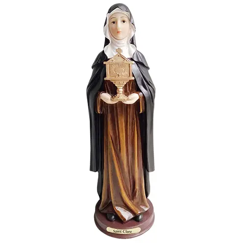 LG269 6" 8" 12" St Clare Statue Saint Claire Sculpture