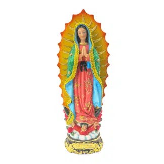 LG2050-12 Lady of Guadalupe with Shinning Dress Statue 12 Inch New Style