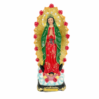 LG2255-12L Lady of Guadalupe with LED Light Statue 12 Inches New Style