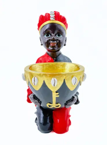 LG2306-12 Baby Elegua with a Pot Statue 12 Inch New Style
