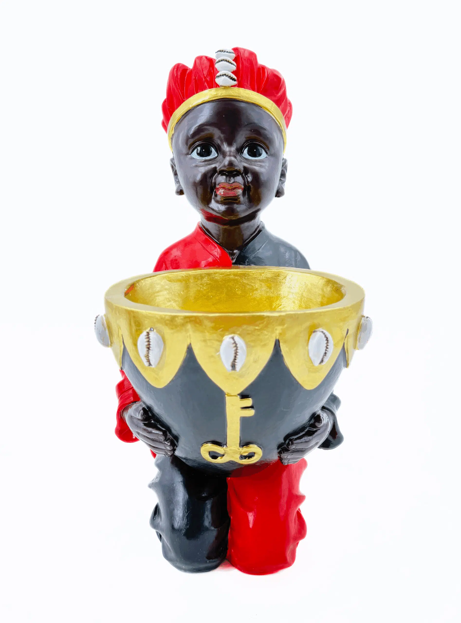 LG2306-12 Baby Elegua with a Pot Statue 12 Inch New Style - Image 3
