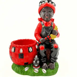 LG2307-12 Baby Elegua with Basket Statue 12 Inch