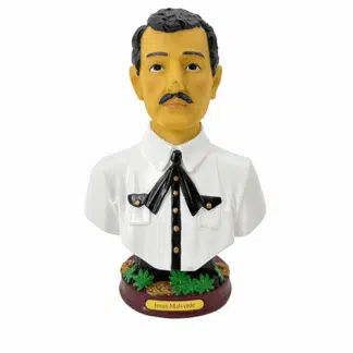 LG354-8W Jesús Malverde Angel of the Poor Statue Half Body Style 8 Inch